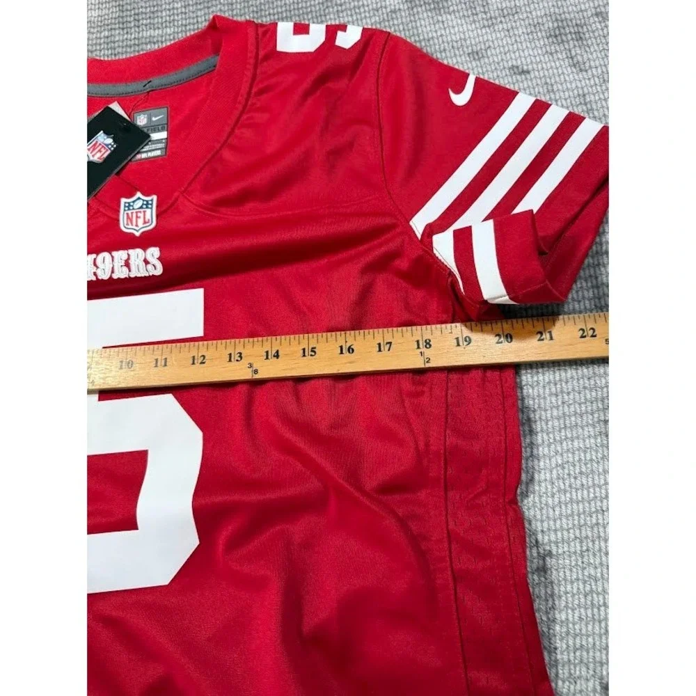 Nike San Francisco 49ers Trey Lance #5 NFL Jersey Red Womens L NWT DJ1253-687
